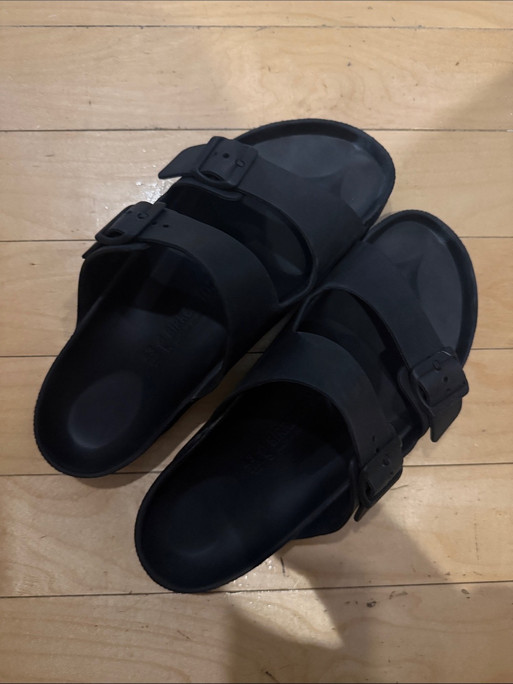 Birkenstock Black Two-Strap EVA Sandals